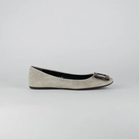 Roger Vivier Shoes Roger Vivier Gommette Suede Ballet Flats